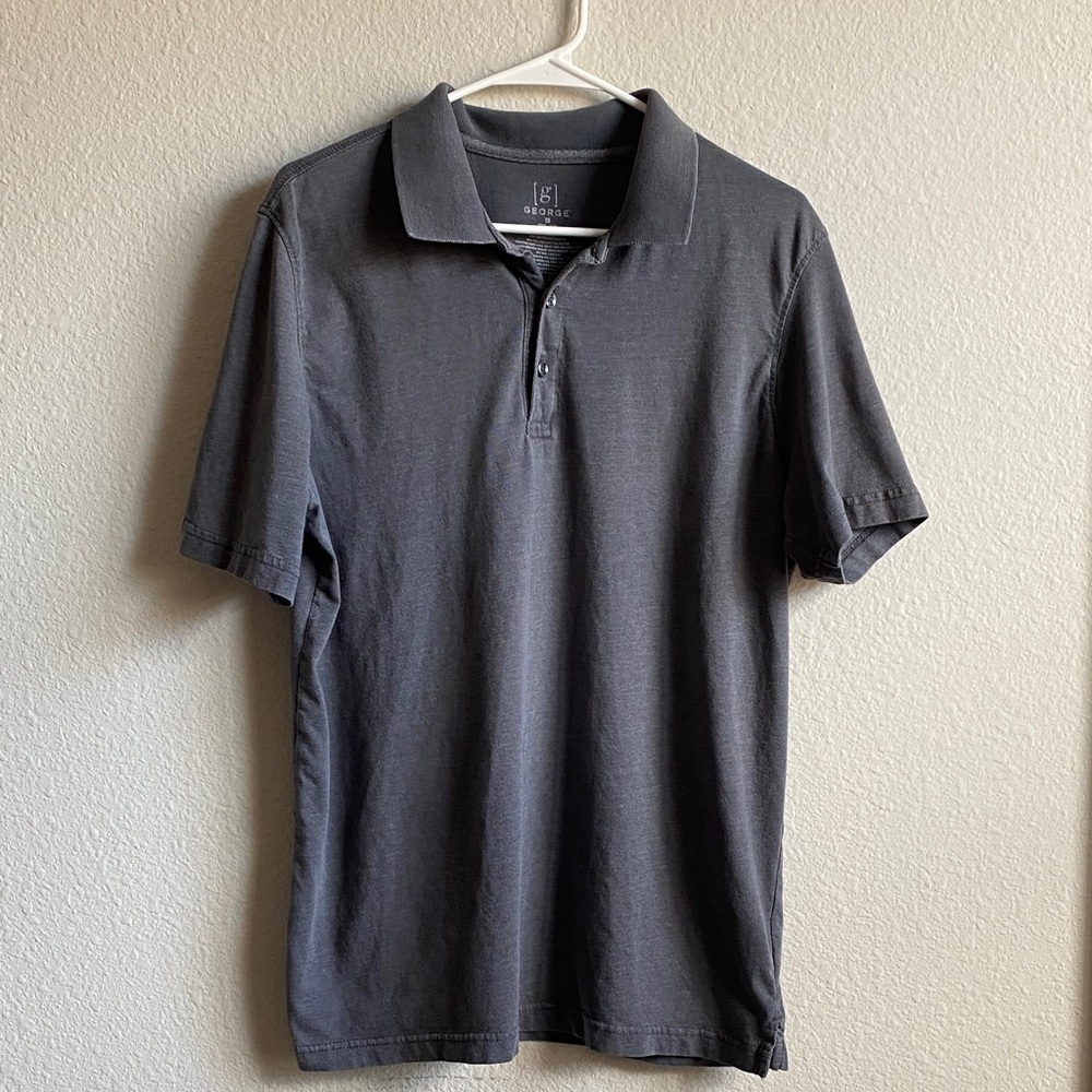George Charcoal Colored Mens Polo Shirt